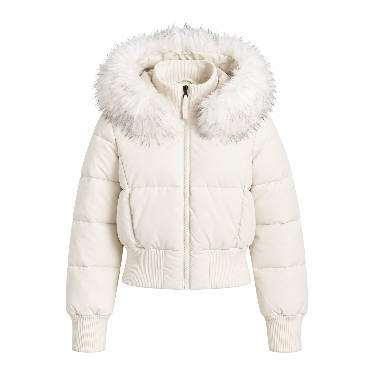 Foreign District® — Après Ski Cropped Fur Puffer