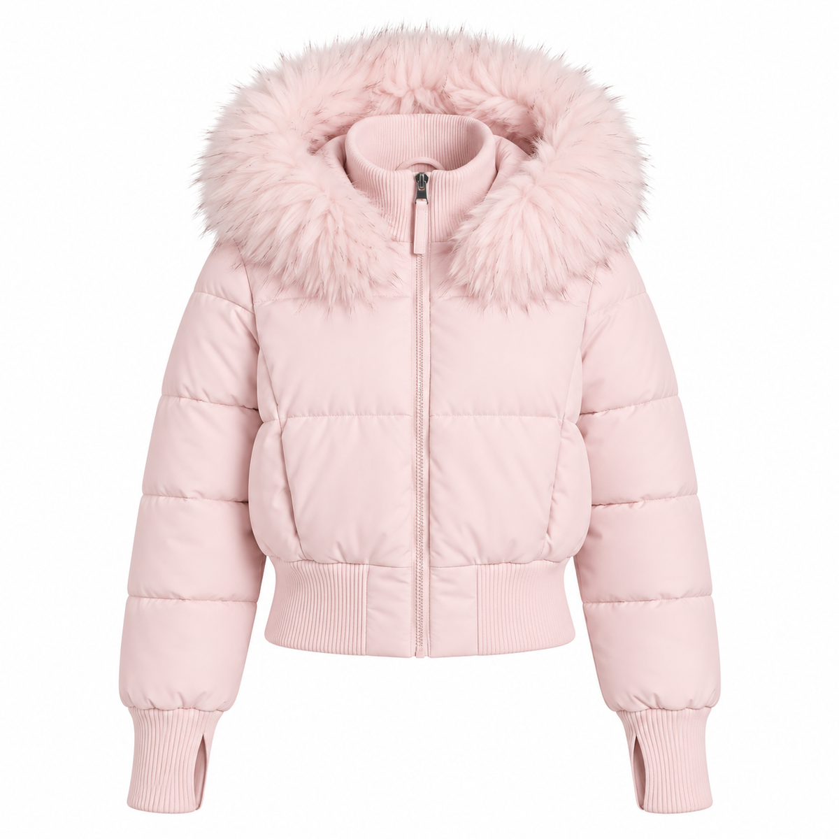 Foreign District® — Après Ski Cropped Fur Puffer