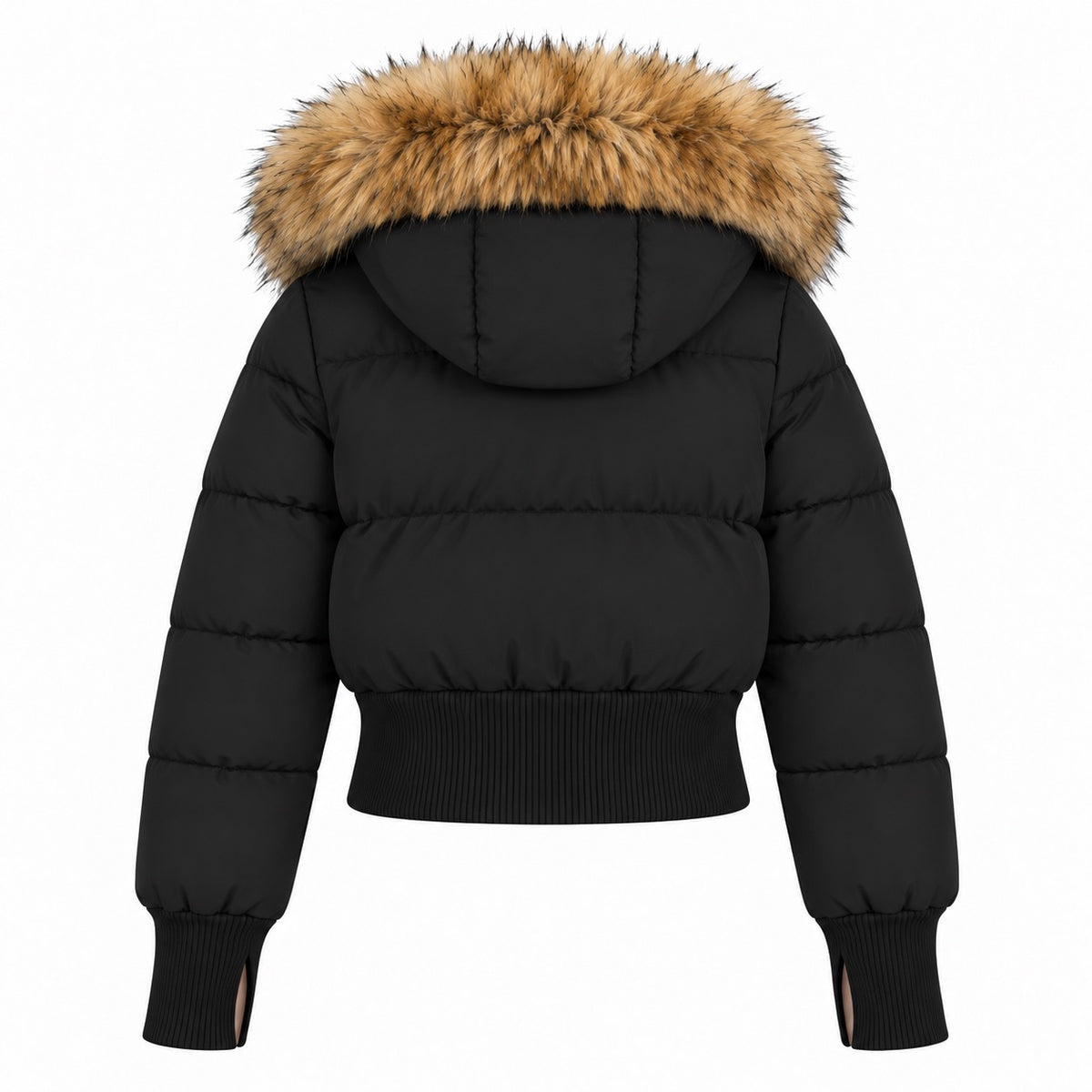 Foreign District® — Après Ski Cropped Fur Puffer