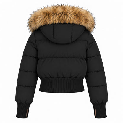 Foreign District® — Après Ski Cropped Fur Puffer