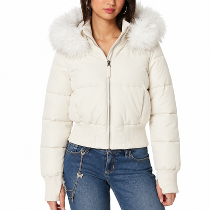 Foreign District® — Après Ski Cropped Fur Puffer