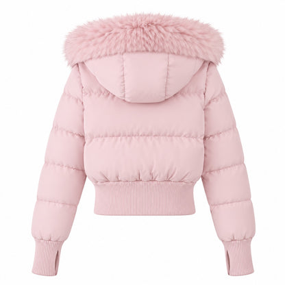Foreign District® — Après Ski Cropped Fur Puffer