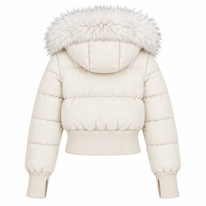 Foreign District® — Après Ski Cropped Fur Puffer